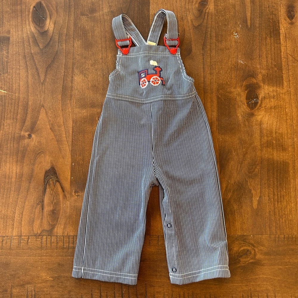 Vintage Baby Carter’s Train Overalls Size 18 Months 23-26 Pounds